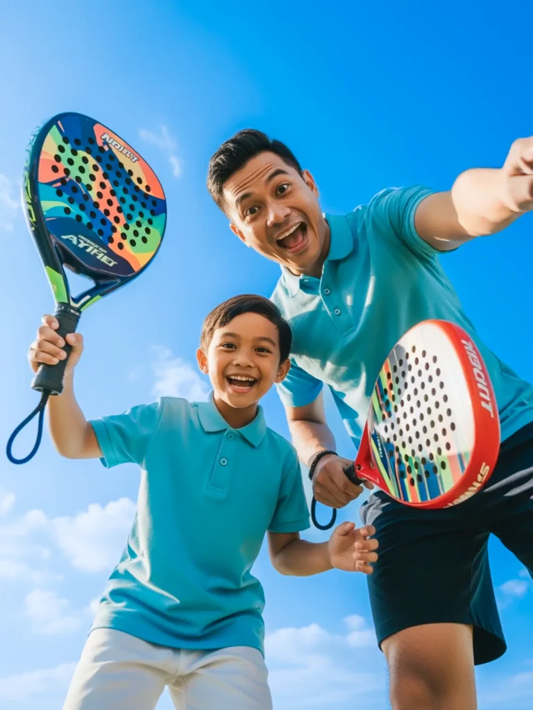 Dad and Kids Padel Time